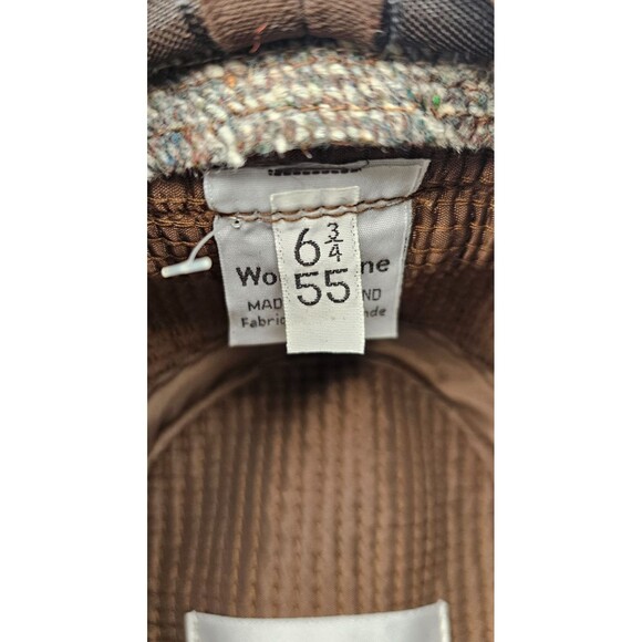 Jonathan Richards "Robbie" Taupe 100% Wool Tweed Fedora 55/6 3/4 NWT - Picture 7 of 8